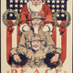 Santa Claus appearing in US WWI propaganda, in a poster by the US Food Administration, Educational Division in 1918.